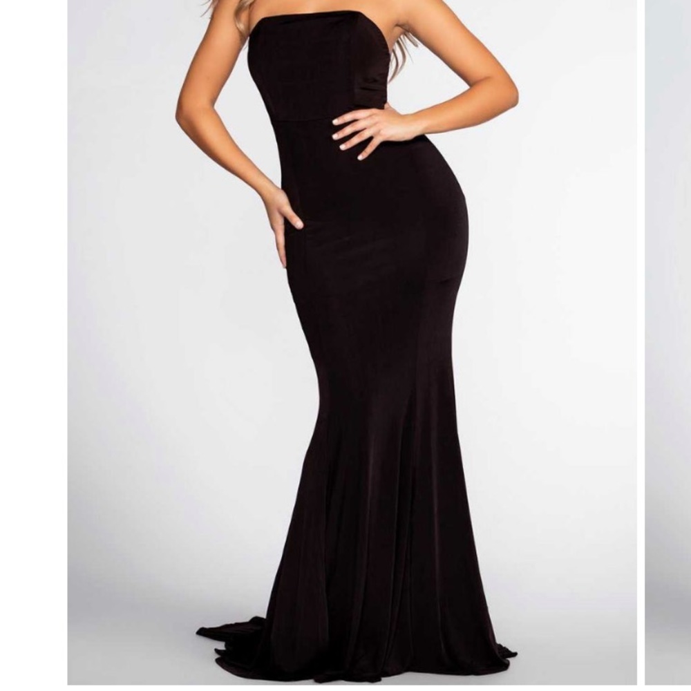 Goth Mortica Mermaid Tail Gown